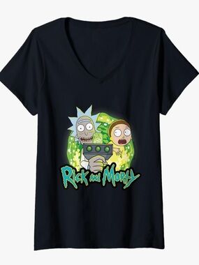 RICK & MORTY 🌀 V-Neck Women’s T-Shirt